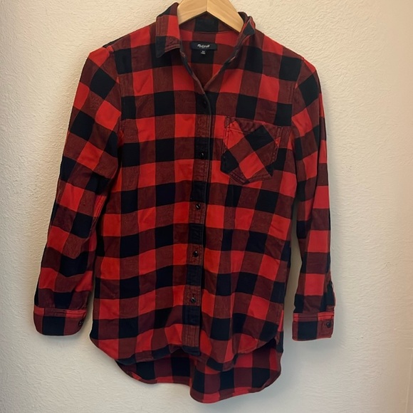Madewell Buffalo plaid flannel size XS - Picture 1 of 4